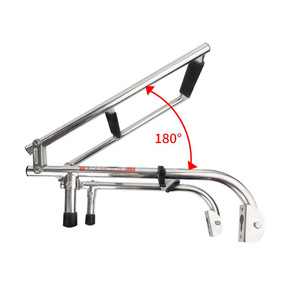 Échelle de bateau en acier inoxydable 2+2 pliable pour la modernisation et la mise à niveau des équipements marins - Product Image 1