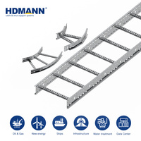 Hdmann CE DNV Certifié, Chemin de câbles de type échelle galvanisé à chaud pour zone de colonnes de distillation pétrochimiques