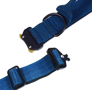 Collier en nylon durable et personnalisé OEM teint en fil imprimé pour chien de compagnie doublure en néoprène collier de 1.5 pouces de 2 pouces de large accessoires pour chiens de compagnie - Product Image 3