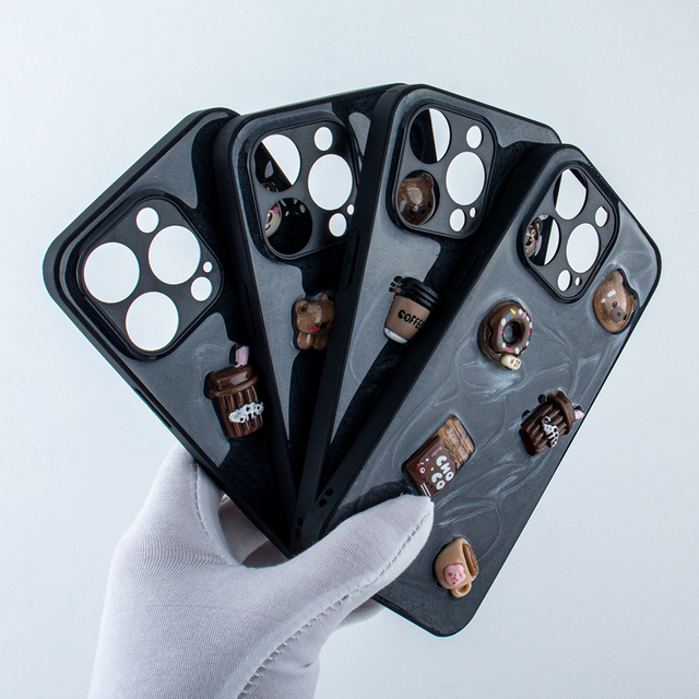 Stylish Girl Woman case for iphone 16 Pro Max 11 12 13 14 15 Epoxy Cute Decoration Fundas Para Celular Mobile Phone Cases