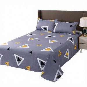Juego de Sábanas Ajustables Estampadas Antiestáticas de Fibra Ultrafina 200TC para Dormitorio Estudiantil, Individual y Doble, Nueva Colección en Oferta - Product Image 3