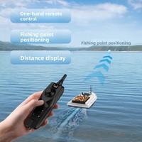 Perahu Pancing Plastik GPS Kontrol Jarak Jauh Satu Tangan yang Ditingkatkan, Penentuan Posisi Presisi Satu Sentuhan, Kembali Otomatis, Jangkauan 500-600M, 1.5kg