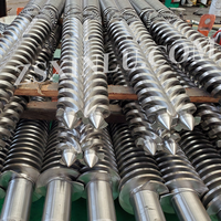 Barril cónico de doble tornillo de fábrica de Zhoushan para máquina extrusora de plástico de madera WPC