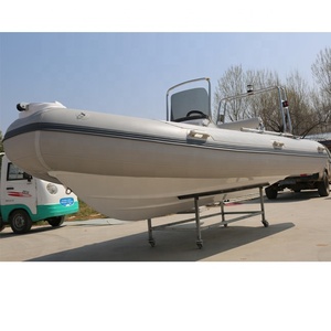 Bateau gonflable de 14,1 pieds en option 4.3m plancher certifié CE PVC sport fibre de verre hypalon RIB pour la vente de pêche en lac, y compris - Product Image 6