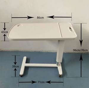 Meubles d'hôpital de haute qualité en acier robuste, réglables en hauteur, avec tables à <span class=keywords><strong>roulettes</strong></span>, garantie 1 an - Product Image 3