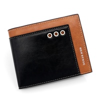 Dompet Kulit PU Modern Minimalis Lipat Tipis untuk Pria, Grosir Murah, Kreatif, Unik, dan Berkualitas