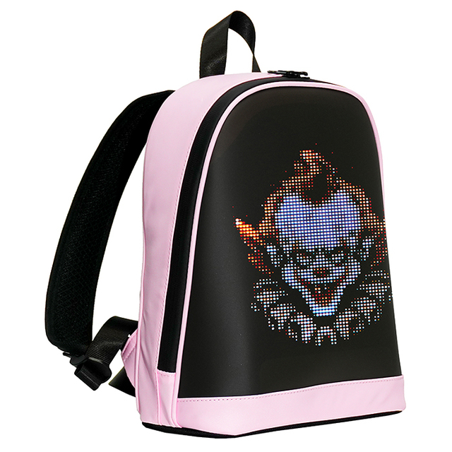 LED Waterproof Anti-Theft Backpack Customizable DIY LED Screen Smart Stylish Functional with Bluetooth App Control USB 20-39L