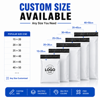 Sac d'expédition en polyéthylène avec logo personnalisé, imperméable, résistant aux déchirures, auto-adhésif, pour e-commerce, vêtements, livraison par courrier