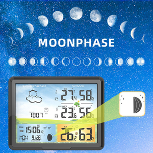 Station météo professionnelle à domicile PT20B WiFi UV/lumière/pluie/vent/pression/température/humidité prévisionneuse ABS matériel OEM/ODM - Product Image 3