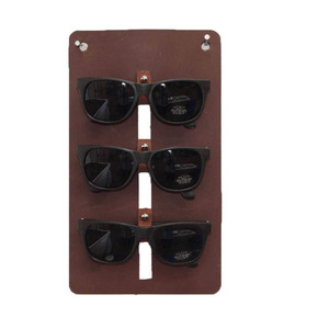 Expositor de gafas para montar en la pared, soporte de exhibición de gafas de cuero PU, bolsa colgante para almacenamiento de gafas en la entrada, para pared - Product Image 5