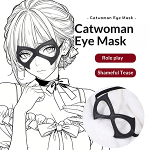 <span class=keywords><strong>Maschera</strong></span> per Occhi Catwoman Cosplay Best-Seller Transfrontaliero, <span class=keywords><strong>Maschera</strong></span> Erotica SM in Pelle, Accessori per Giochi di Ruolo per Adulti - Product Image 1