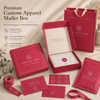 Ensemble de boîtes en papier personnalisées pour fabricants de boîtes cadeaux, boîtes d'expédition en carton ondulé laminé transparent avec logo