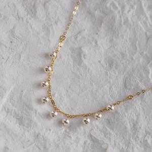 Collar de Perlas de Agua Dulce Naturales de Alta Calidad, Elegante y Minimalista, Cadena de Oro de 18K para un Estilo Diario - Product Image 5