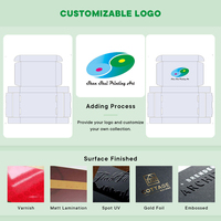Boîte d'emballage en carton avec logo personnalisé de haute qualité Boîte pliable Boîte à chaussures en papier ondulé