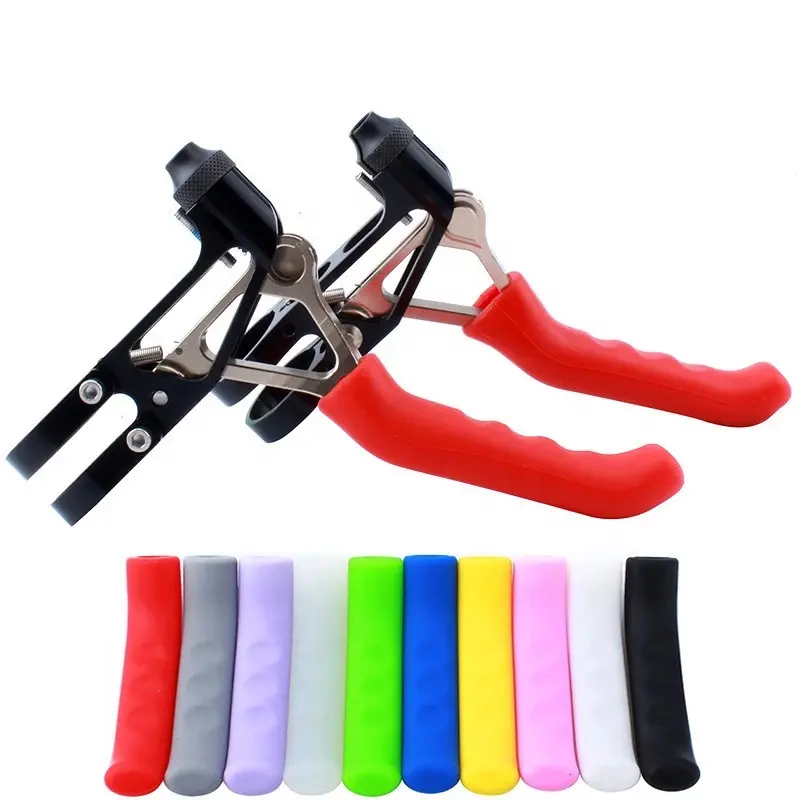 Palanca de freno de bicicleta protectora de silicona empuñaduras de palanca de bicicleta cubierta de manija de freno de bicicleta accesorios de bicicleta