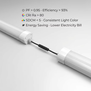 ไฟ LED Tri-Proof ขนาด 150 ซม. 5 ฟุต IP67 IK10 กันน้ำ กันฝุ่น 50000 ชม. 120lm/W Tridonic Osram ไดรเวอร์ BOKE สำหรับล้างรถ ซูเปอร์มาร์เก็ต - Product Image 4