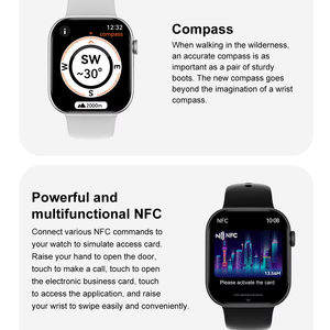 Montre connectée avec mode multi-exercices, surveillance de la fréquence cardiaque, assistant vocal, écran AMOLED de 2,04 pouces, IP68, boucle magnétique, stylo d'enregistrement - Product Image 4
