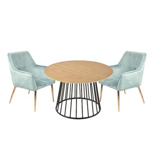 Precio barato al por mayor de <span class=keywords><strong>muebles</strong></span> para <span class=keywords><strong>el</strong></span> hogar acento de alambre de metal mesa de café redonda/Red de mesa de café de base - Product Image 2