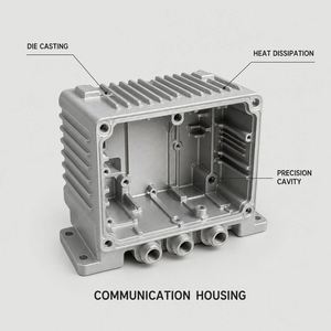 Caja de Comunicación de Aleación de Aluminio Fundido a Presión YF, Recubrimiento en Polvo IP54, Tamaño Personalizado OEM, Molde de Fundición a Presión de Guangdong - Product Image 5