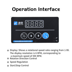 Ditrontech thu nhỏ dòng chảy cao Bơm nhu động với tốc độ hiển thị & nút điều khiển cho công nghiệp chuyển chất lỏng - Product Image 4