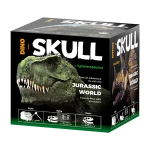 Kid Educational Toy Stem Intelligence Development Toy Set 6 Assorted Dinosaur Skull Excavation Kit Skull Dig Kit