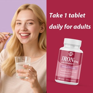 Tabletas de hierro OEM ODM compatibles con la salud sanguínea y muscular, refuerzan la función cognitiva, apoyan el sistema inmunológico, Vegano, sin OGM, sin gluten - Product Image 4