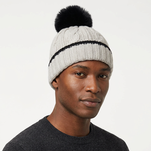 Bonnet tricoté unisexe pour enfants, 100 % laine, avec motif en relief, casquette personnalisée réglable, pour l'extérieur et les loisirs - Product Image 5