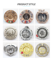 Cendrier de poche en alliage de zinc personnalisé avec votre propre design, souvenir du Maroc
