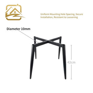 modern Factory Wholesale solid 42cm chrome metal chair legs iron furniture chair legs <b>Support</b> <b>sofa</b> for chair - Product Image 3
