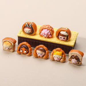 Nouveauté en gros : Breloques en lucite 3D en forme de fruits de la série « Cute Bread », couleurs assorties pour la décoration, prix de gros - Product Image 3