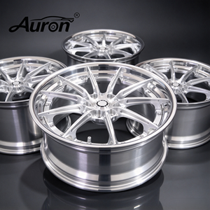 Rueda de Aleación de Aluminio Pulido Auron 5.5x17 Multirradio de Dos Piezas Fundida para Mejora de Vehículos de Pasajeros - Product Image 3