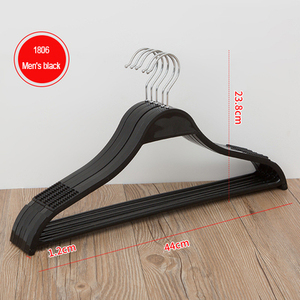 Plastik Aski Cintre Vetement Kleding Kinderen Bán Buôn Bộ Móc Treo Quần Áo Trẻ Em Bằng Nhựa Màu Đen Cho Áo Khoác Quần Áo - Product Image 5