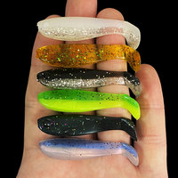 Nouveau 1.5 "2" Bionic Soft Baits Leurre De Pêche Silicone Shad Swimbait Wobbler 4cm 5cm Worm Tackle Leurre Isca Sea Carp Bass