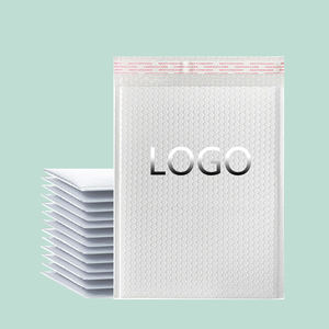 Bolsa de Burbujas de Película Extruida Blanca 11x13+4CM, Gruesa, Ecológica, Biodegradable, para Cosméticos, Joyería, CD, Sobres, Envío Exprés, Personalizada - Product Image 1