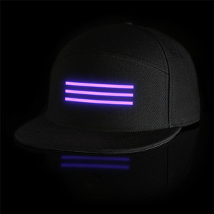 Mũ Có Thể Điều Chỉnh Logo Tùy Chỉnh Mới Lạ Mũ Có Biển Hiệu Tin Nhắn <span class=keywords><strong>Led</strong></span> Ngầu Mũ Lưỡi Trai Hiphop Có Đèn <span class=keywords><strong>Led</strong></span> - Product Image 1