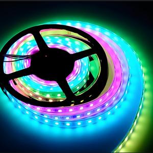 شريط إضاءة ذكي WS2812B SMD5050 <span class=keywords><strong>RGB</strong></span> <span class=keywords><strong>LED</strong></span> مرن 5 مم/8 مم/10 مم مع تحكم عبر USB/واي فاي/تطبيق، نحاسي بجهد 5 فولت/12 فولت/24 فولت تيار مستمر - Product Image 3