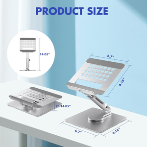 <span class=keywords><strong>Support</strong></span> réglable en alliage d'aluminium pour tablette <span class=keywords><strong>PC</strong></span> 360 pliable et <span class=keywords><strong>portable</strong></span> MacBook Notebook Bracket Lifting Cooling Holder - Product Image 5