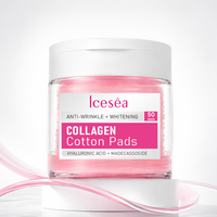 Pads Tonifiants en Coton au Collagène OEM avec Acide Hyaluronique, Niacinamide, Madecassoside, ADN de Sodium – Raffermissants et Éclaircissants – Marque Privée