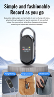 Nouveau Mini porte-clés enregistreur Audio numérique 1536Kbps 60 heures clés USB activées par la voix enregistrement sonore dispositif de Format WAV MP3