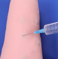 Maniquí de Brazo de Silicona para Ciencias Médicas, Simulación de Inyección Intradérmica e Intravenosa, Equipo de Laboratorio Desechable para Inyecciones, CE/ISO