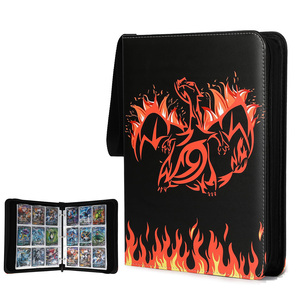 Logotipo personalizado PU cuero 2024 9 bolsillo poke Mon TCG MTG deporte hockey béisbol fútbol coleccionable tarjetas álbumes <span class=keywords><strong>de</strong></span> libros - Product Image 1