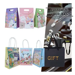 China production line craft shopper personalised shopping spice paper bags for gift candles Flexography Logo Custom