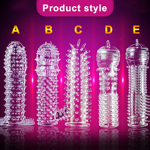 Préservatifs en silicone pour pénis agrandissement Dick Transparent pour hommes Crystal Penis Sleeve Sex Shop <span class=keywords><strong>Prix</strong></span> bon marché - Product Image 5