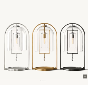 مصباح طاولة زجاجي فاخر قابل للتخصيص، إضاءة عصرية للغرف وغرف الطعام، ثريا شياراتا - Product Image 3