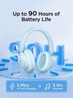 SonoFlow SE HQ31 headphone nirkabel, Headset Over-Ear Audio resolusi tinggi dengan peredam bising untuk panggilan sejernih kristal