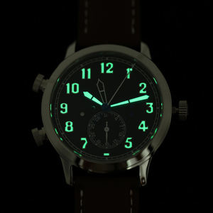 Đồng hồ thời gian kép tự động cho nam sang trọng phong cách Phi Công cho calatrava 5524 cảm hứng GMT Thời Gian Du Lịch hiển thị Chiều rộng dải con trỏ - Product Image 2