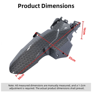 Protector de Salpicaduras Trasero para Honda Click 125i 150, Disponible en Patrón de Fibra de Carbono - Product Image 2