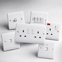 Interrupteurs muraux électriques et prises KLASS Range BS norme britannique 13A 250V rétro résidentiels