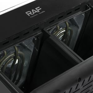 Freidora de Aire Multifuncional RAF de 1000w+1000w con 2 Cestas, Control de Temperatura de 80-200 Grados, Circulación de 360 Grados, RAF 8l - Product Image 4