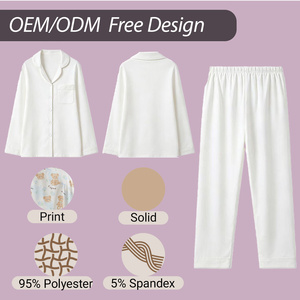 XIAJIE OEM Service Women Ice Silk Pajama Set Custom Color And Size Support